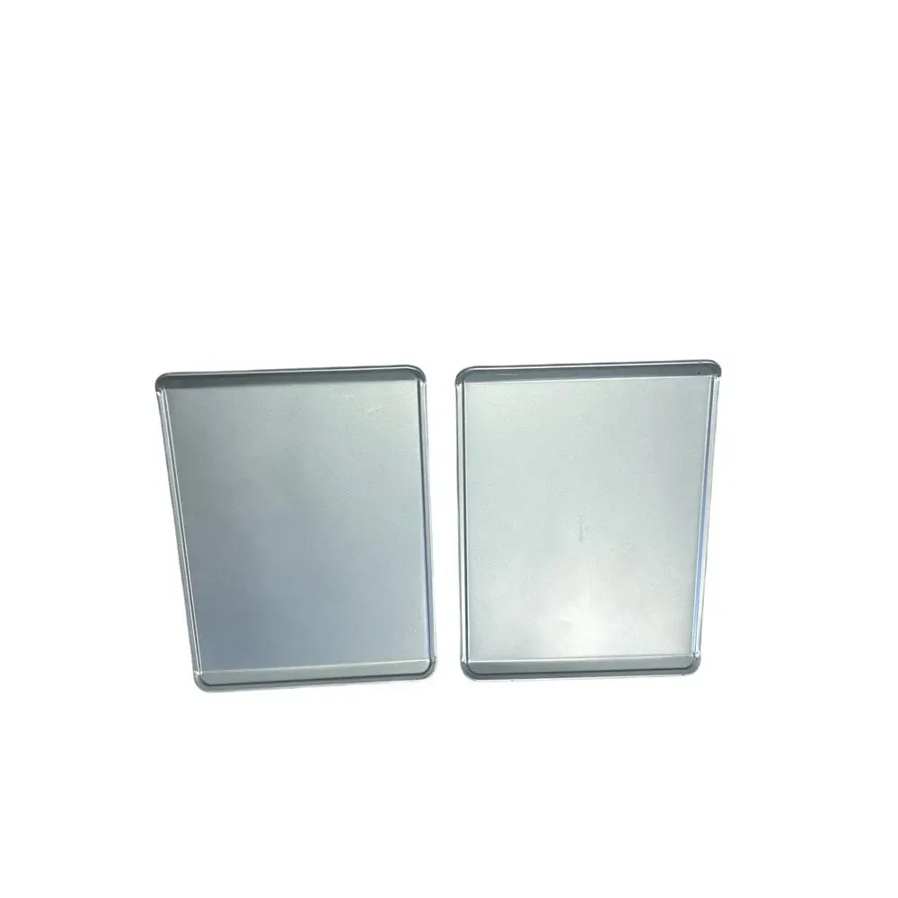 Pampered Chef Baking Sheets Set of 2 16x12 Aluminum Cookie Sheet Pans Unused
